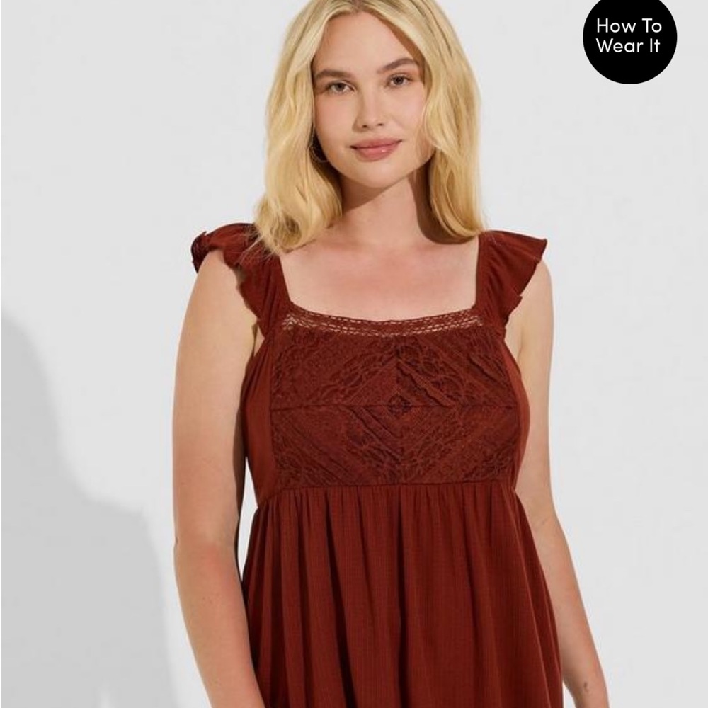 Torrid Babydoll Top NWOT